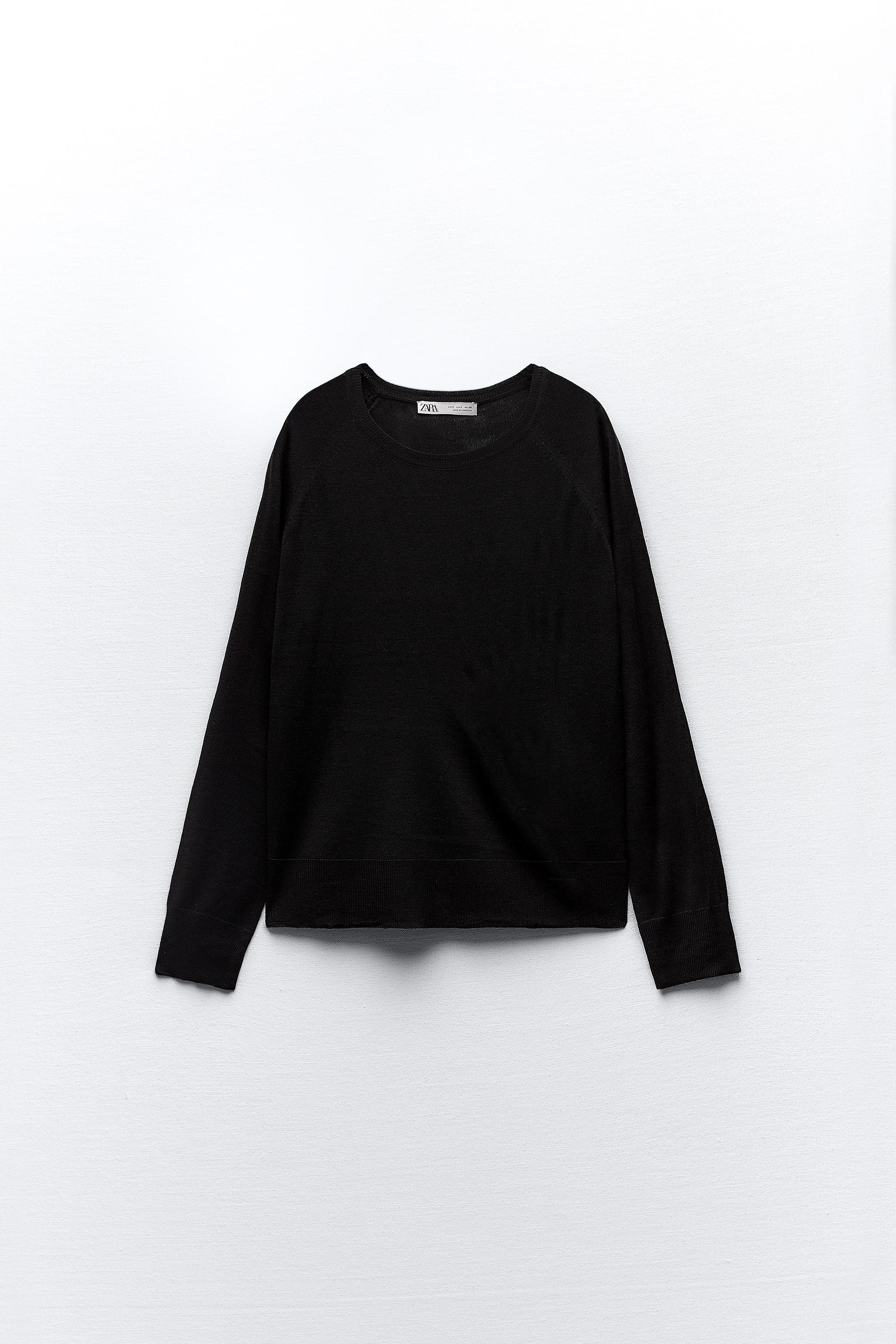 Zara long 2025 sleeve sweater