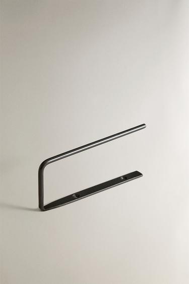 DARK METAL TOILET PAPER HOLDER — Black 2