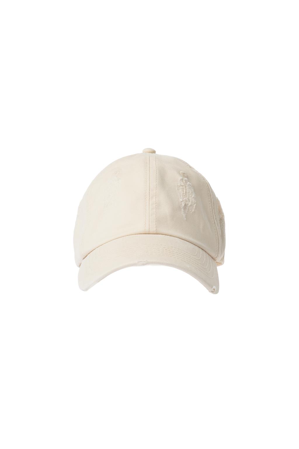FADED CAP WITH RIPS