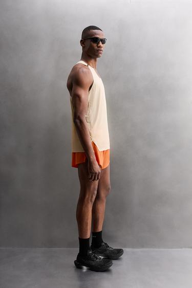 SHORT COURT RUNNING - Orange de Zara - Image 3