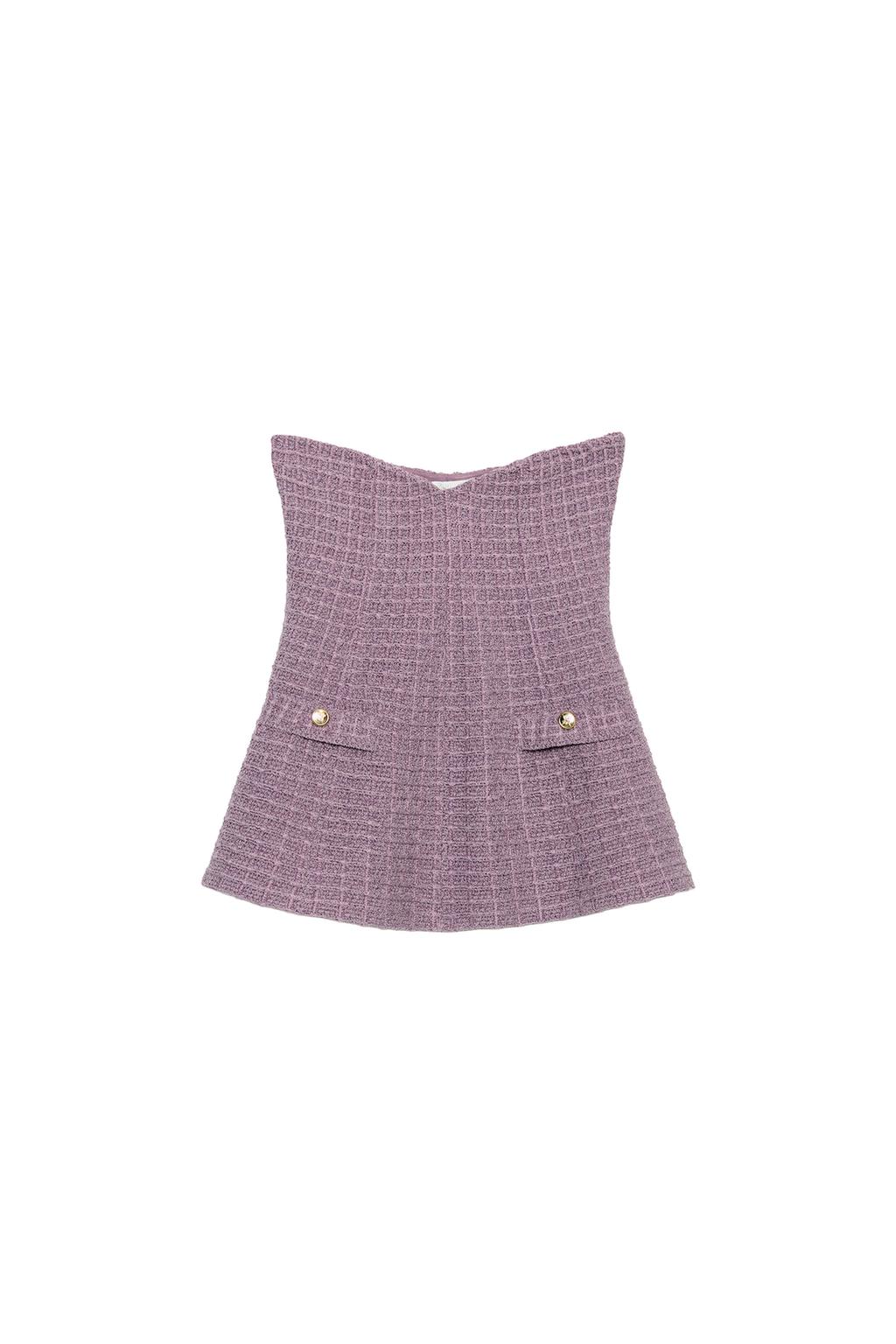 TEXTURED STRETCH BANDEAU TOP - image 3