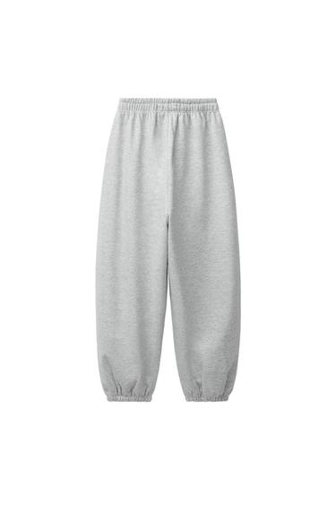 LABEL JOGGER PANTS — Gray marl 2