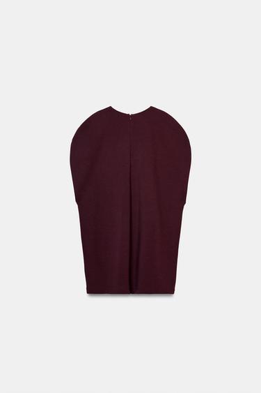 ROBE COURTE INTERLOCK - Vin de Zara - Image 5