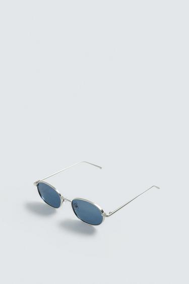 LUNETTES DE SOLEIL MÉTALLIQUES OVALES - Argent Mat de Zara - Image 5