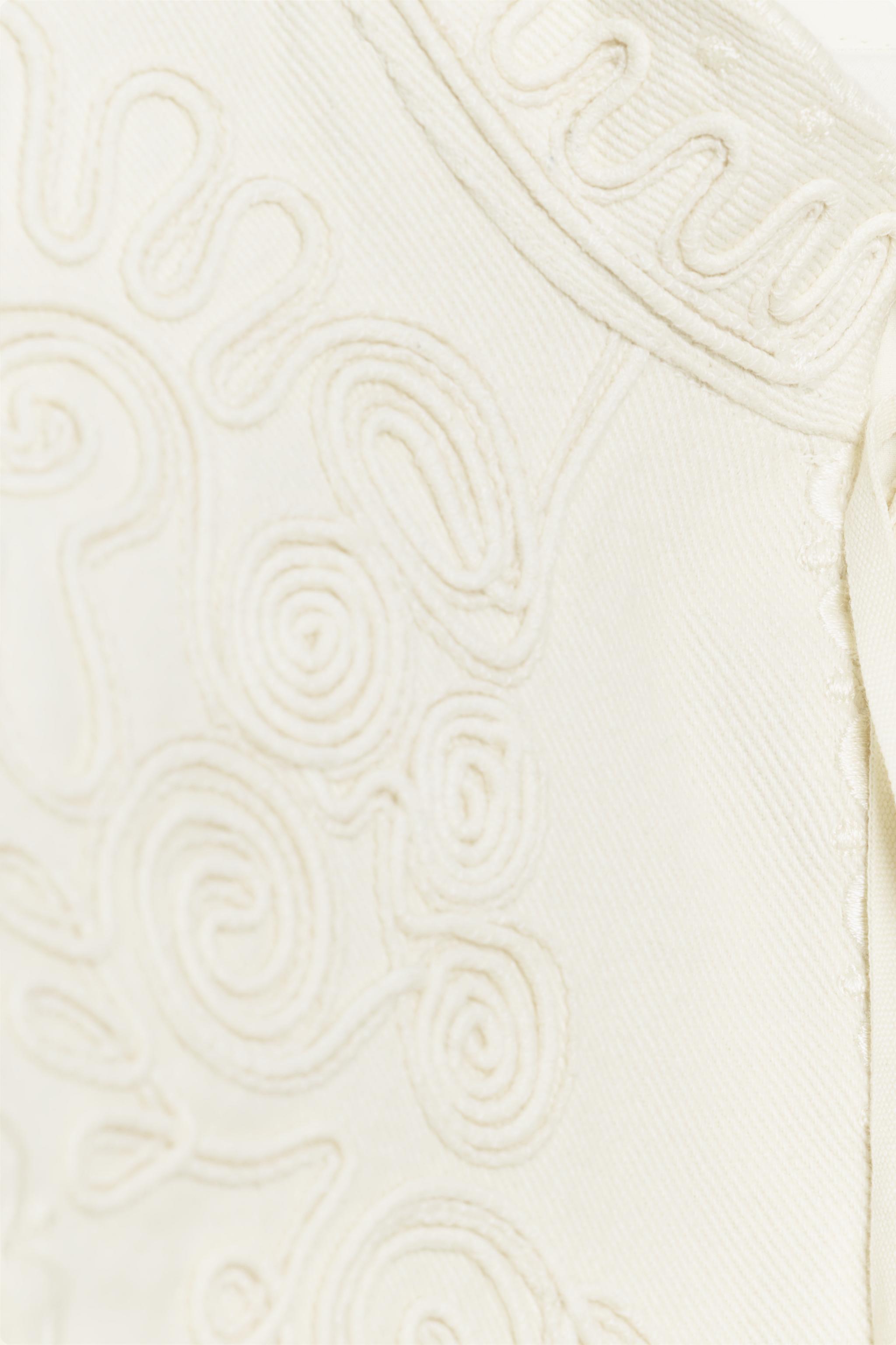 ZW COLLECTION FRINGED EMBROIDERED VEST