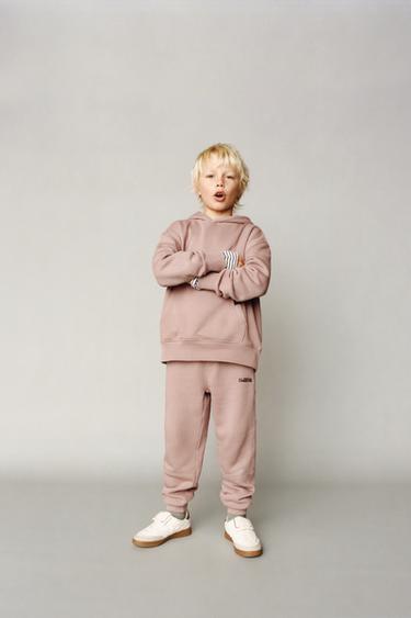 Zara SWEATSHIRT AND JOGGER PANTS MATCHING SET - Salmon