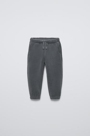 POLAR FLEECE JOGGING TROUSERS - Anthracite grey by Zara - Image 0