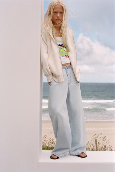 TOP BANDEAU TEXTO FRUTAS - Blanco de Zara