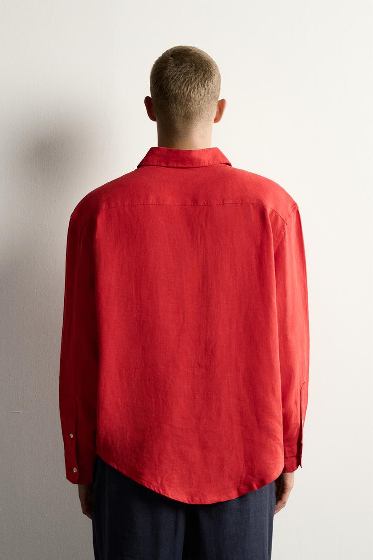 CAMISA DE LINO 100% DE CORTE RELAJADO 3