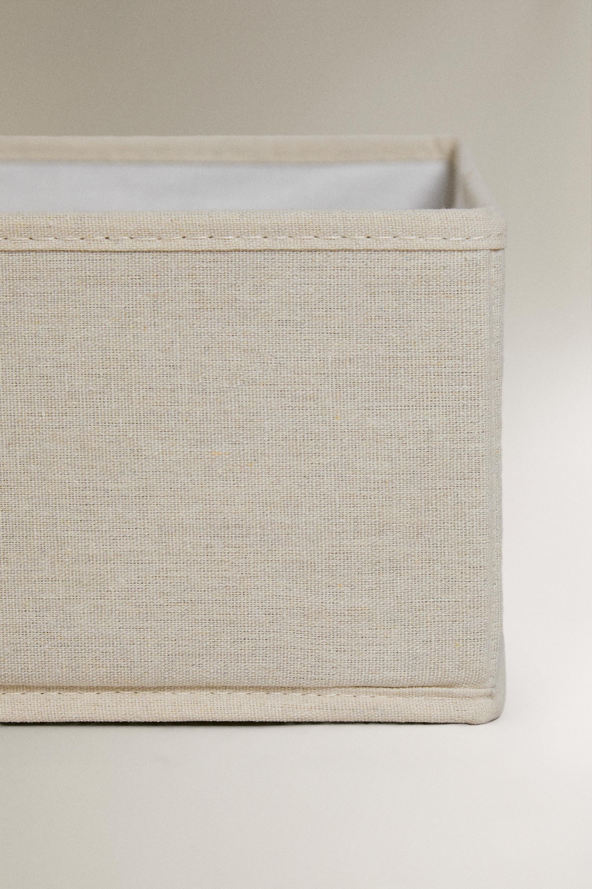 FOLDABLE COTTON STORAGE BOX