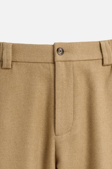 WIDE-LEG TROUSERS - camel by Zara - Image 7