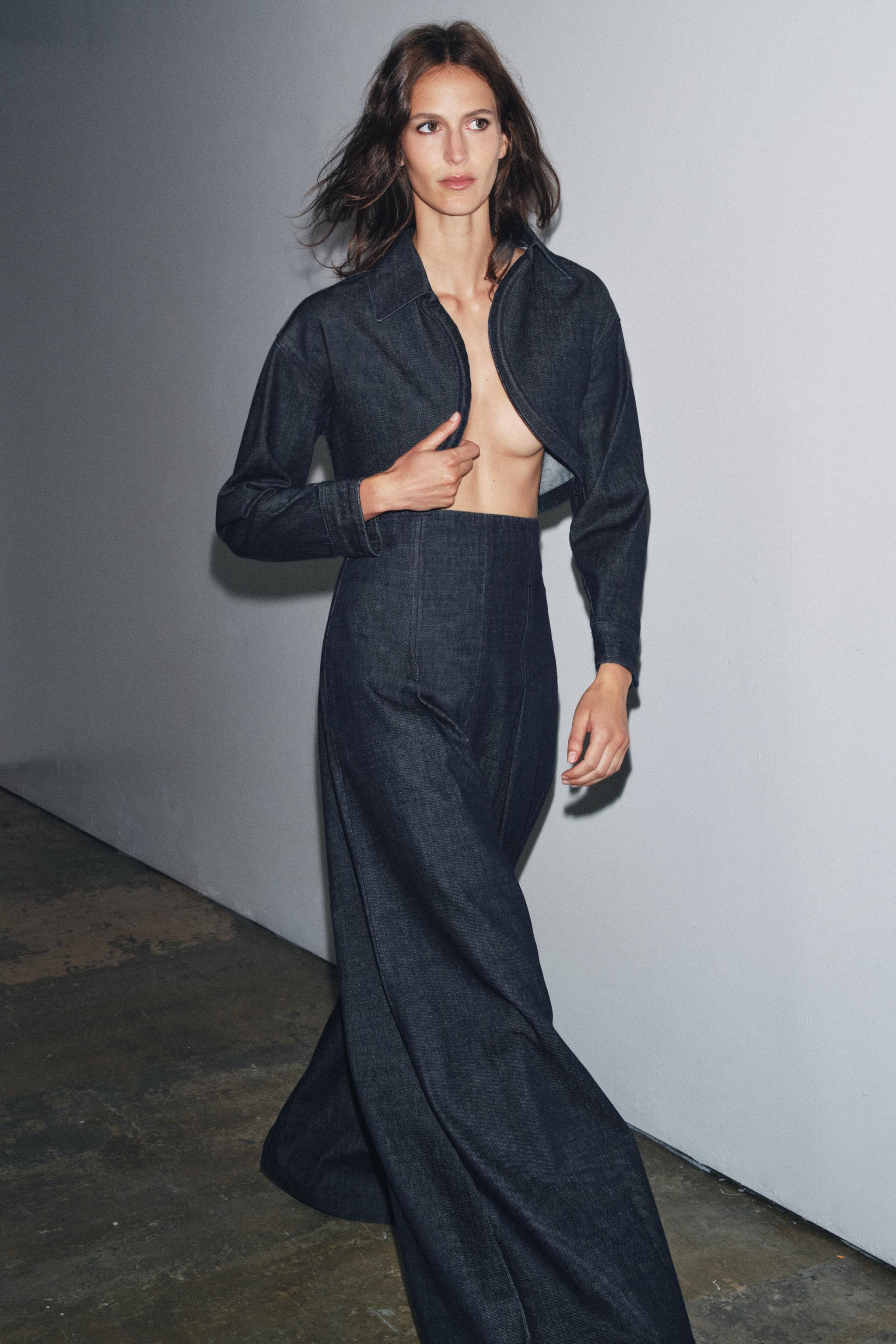 ZARA 切り替え デニムジャケット ドッキング ダウンジャケット 肉厚 Y2K ZARA - ZARAザラ X ANDERSSON BELLアンダースンベル コンビ
