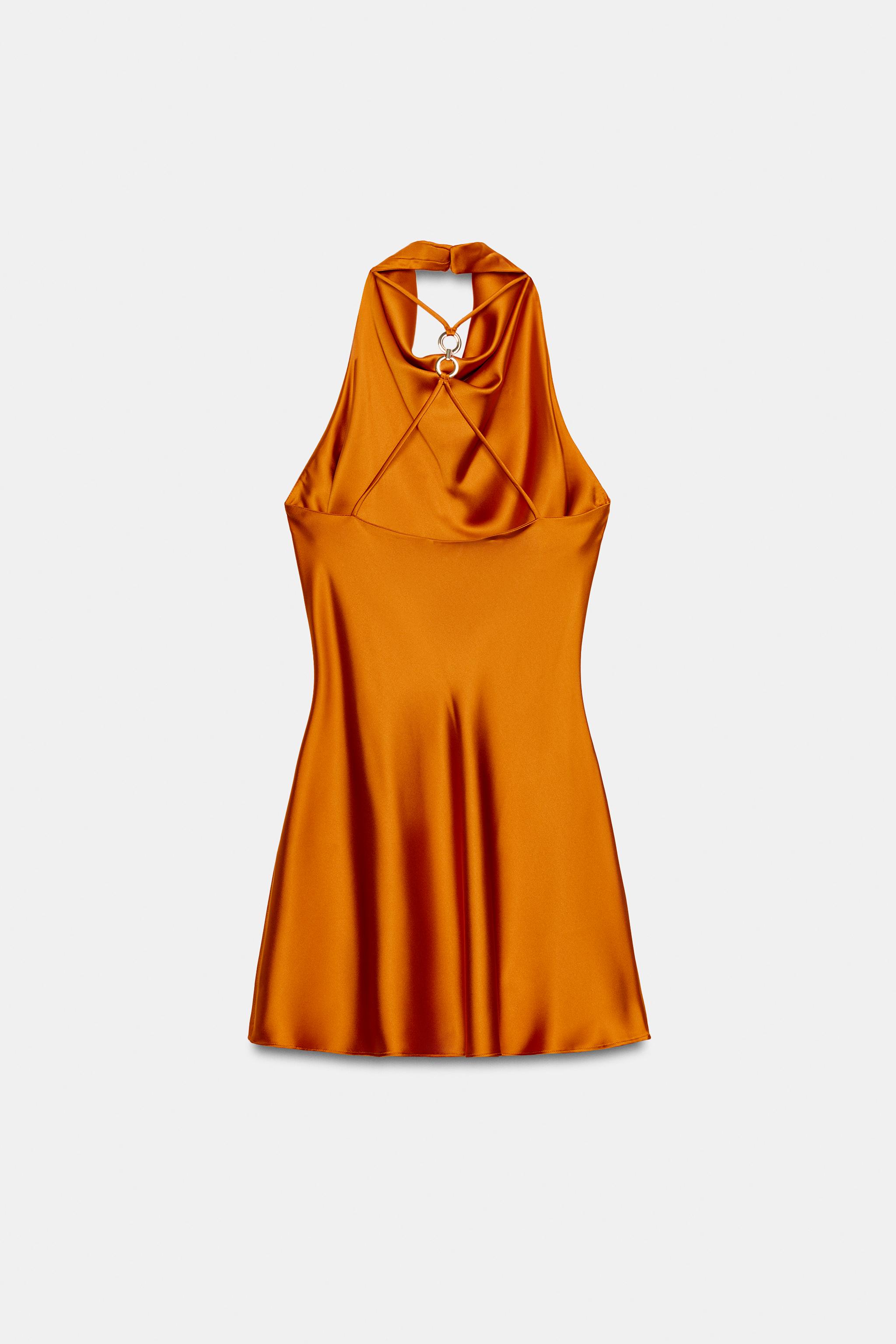 zara short satin dress Zara + Satin Effect Short Dress