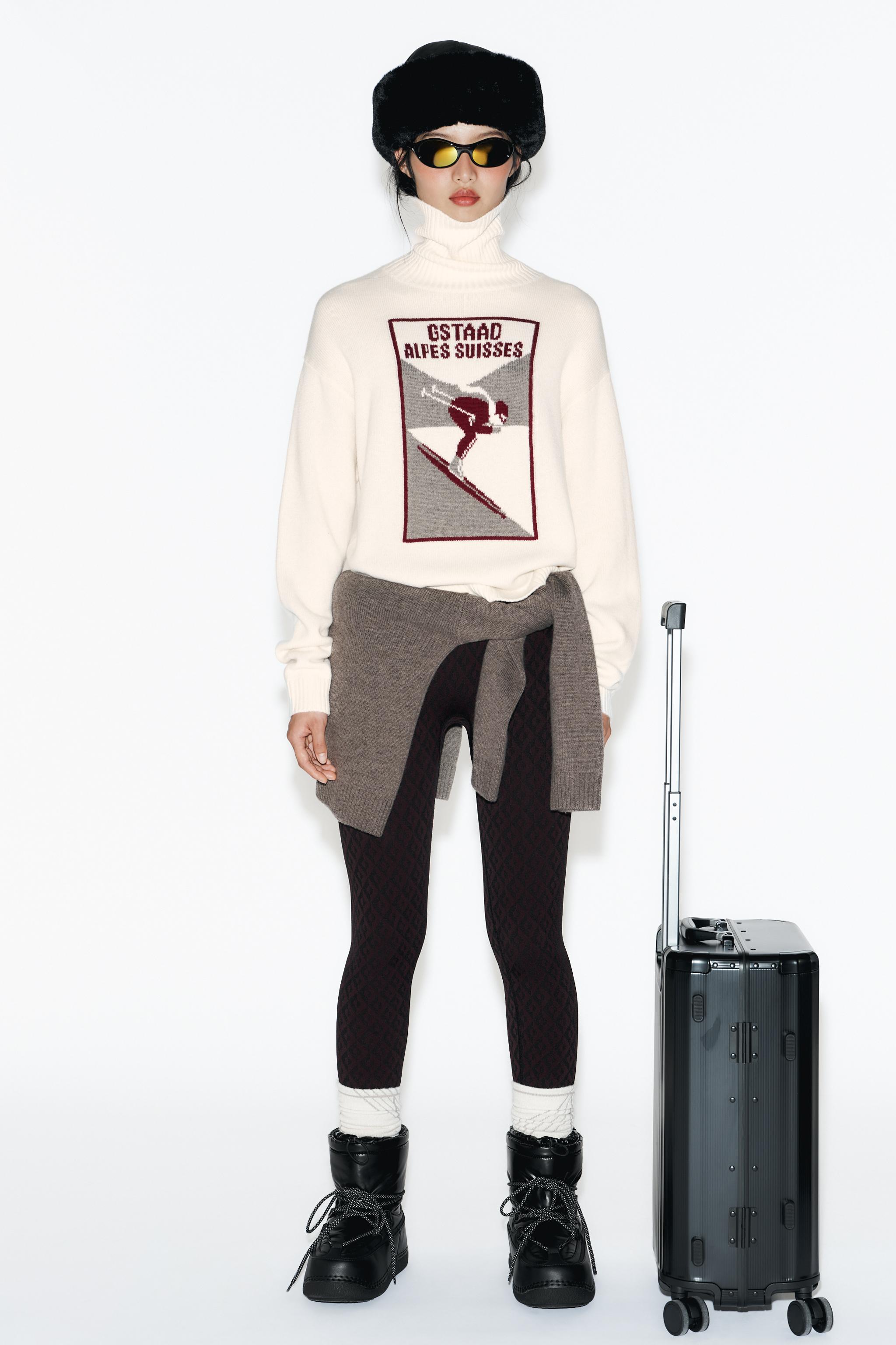 CABIN SUITCASE WITH SECURITY CLOSURE - SKI COLLECTION - Black