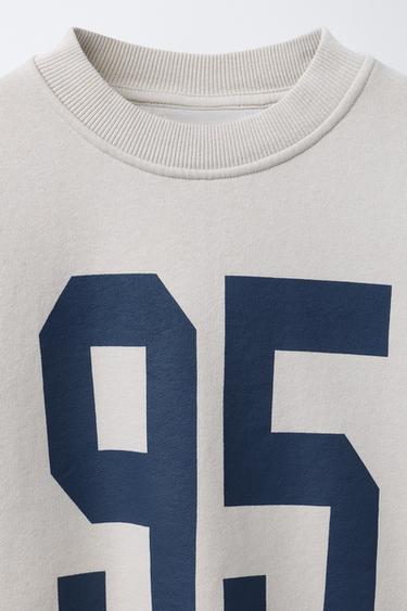 NUMBER PRINT SWEATSHIRT - Ice by Zara - Image 2