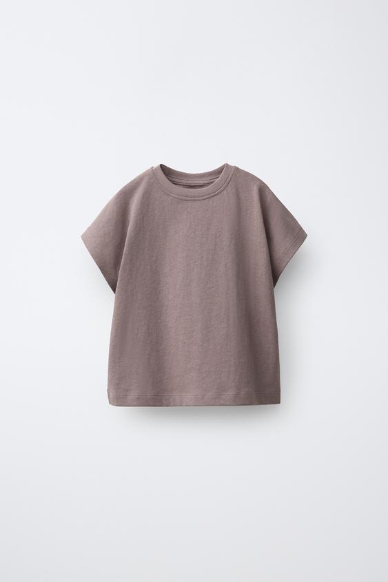 PLAYERA LISA - Marrón / Topo de Zara - Imagen 0
