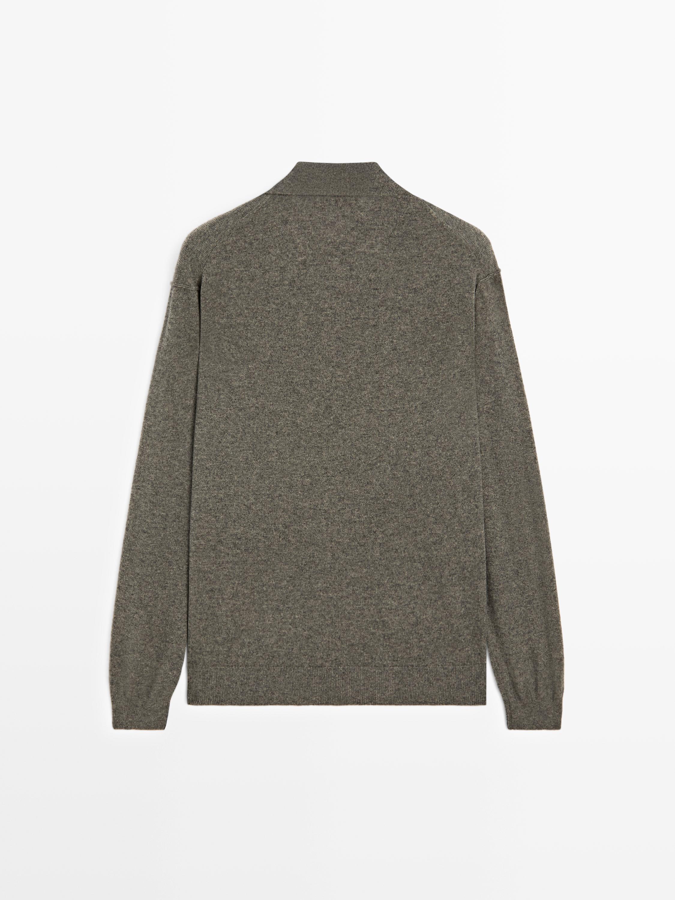 Yak wool blend knit sweater