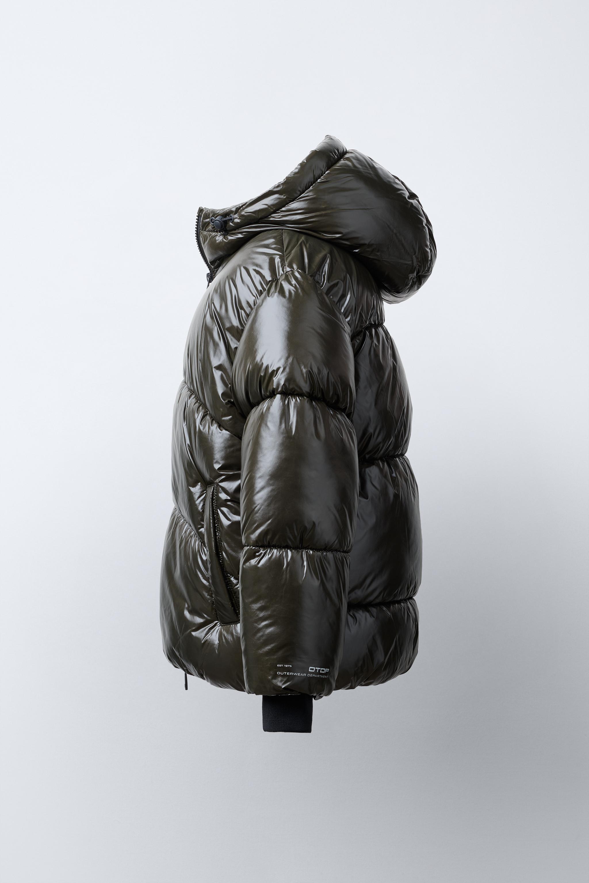 HOODED WATER REPELLENT PUFFER COAT