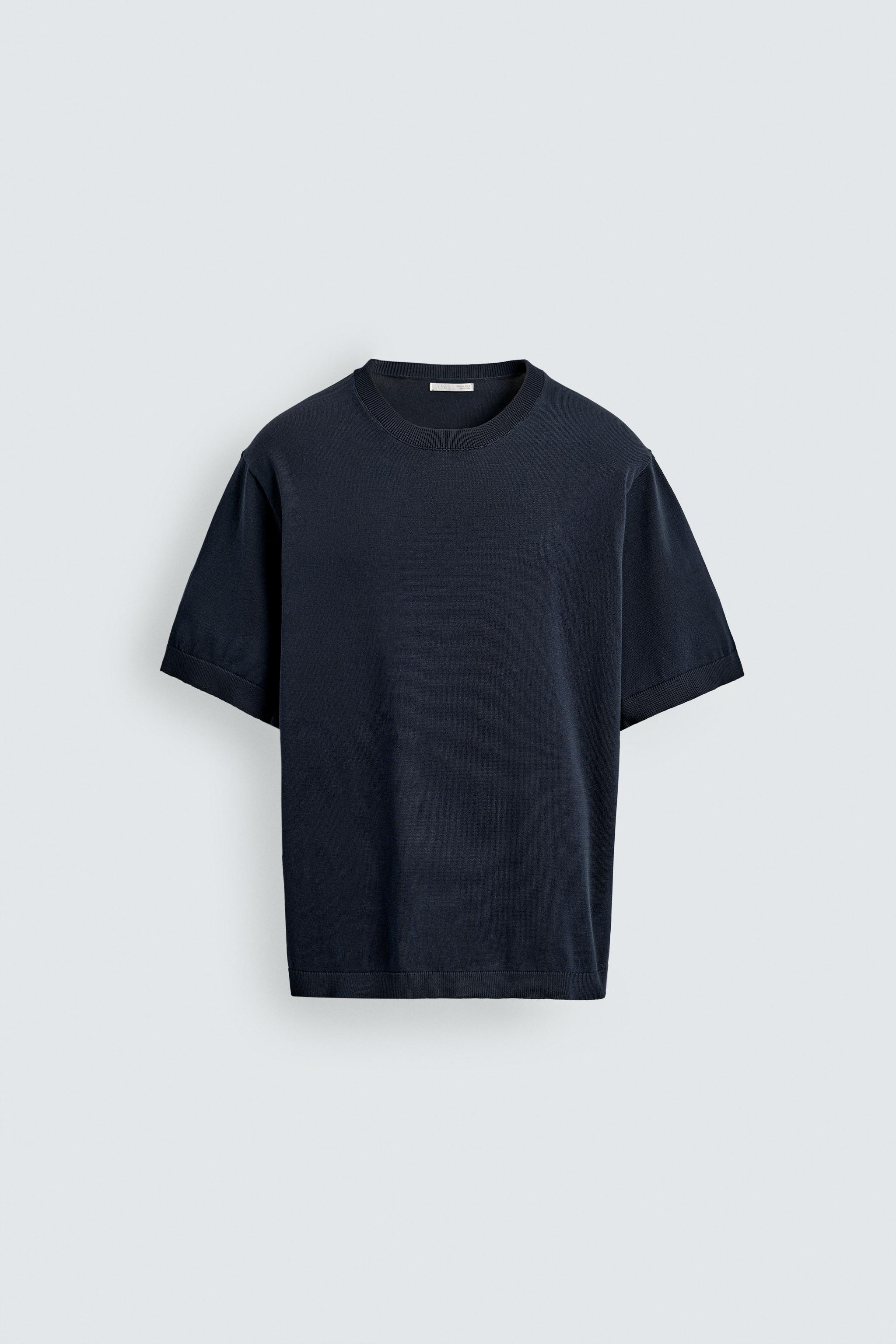 LIGHTWEIGHT COTTON KNIT T-SHIRT