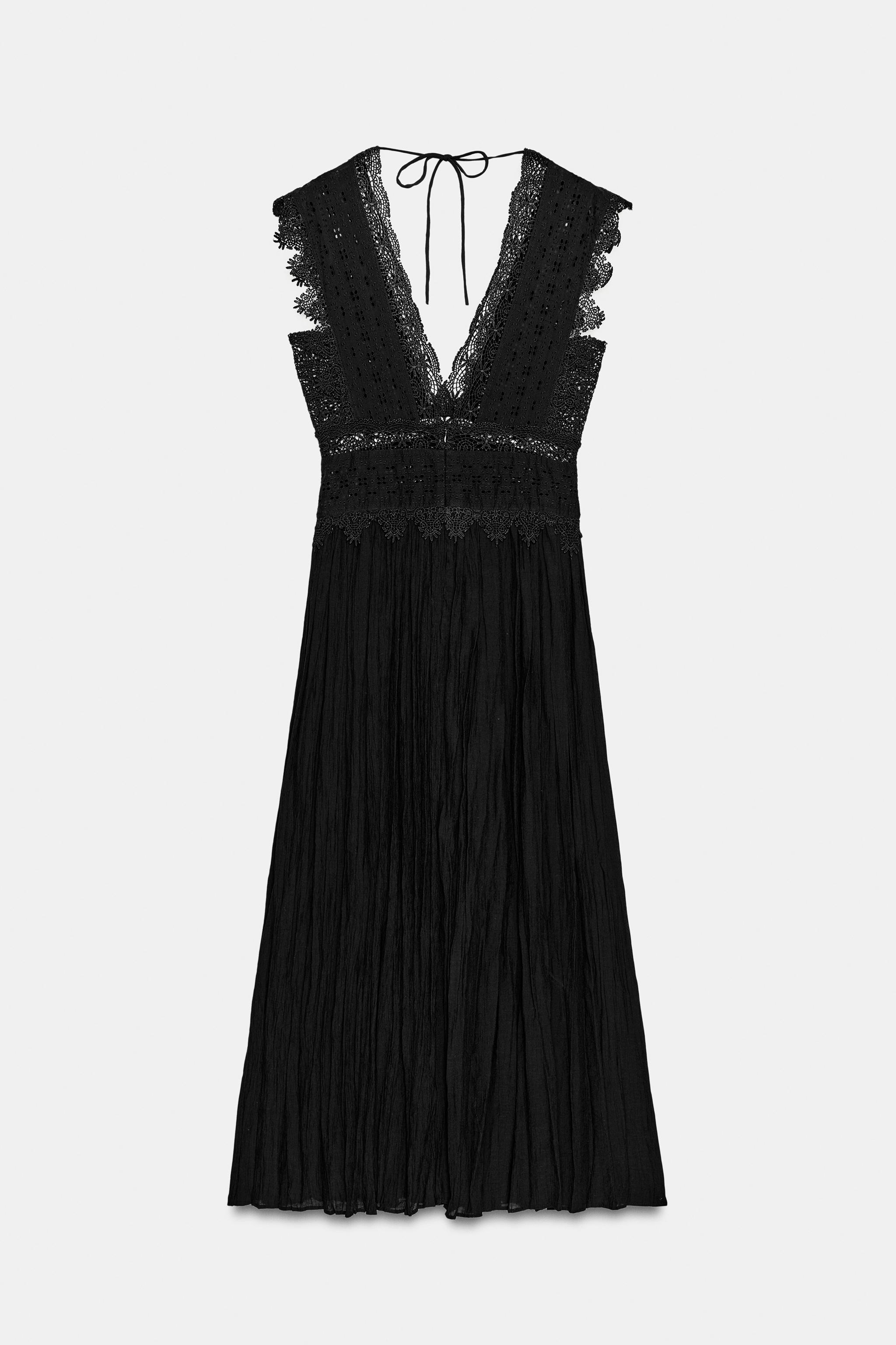 LACE DRESS ZW COLLECTION - Black | ZARA United States LACE DRESS ZW COLLECTION - Black | ZARA United States