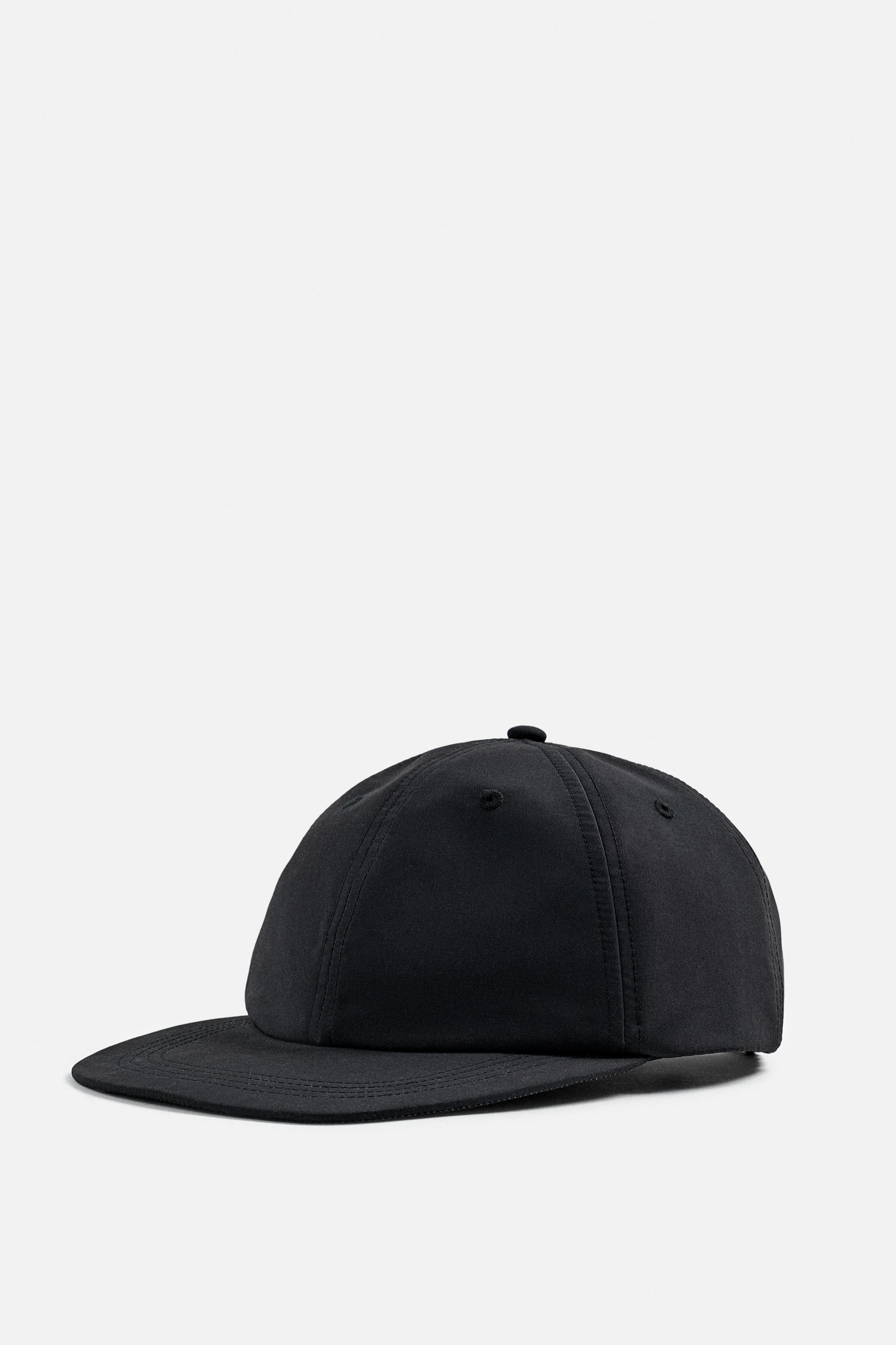 夜空　DRT ❌ ELECTRIC TWILL CAP BLACK FLAT VISOR TECHNICAL CAP - Black | ZARA Canada