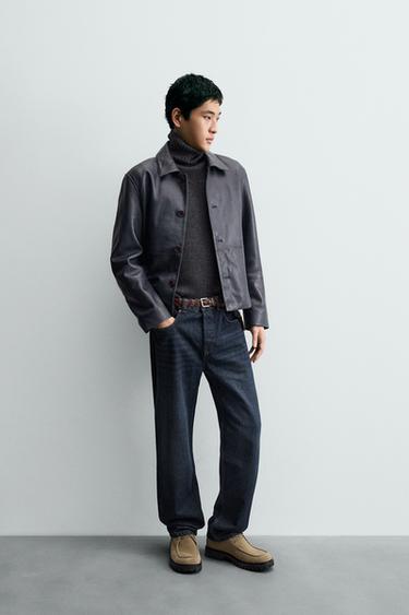 LEATHER BOOTS - Beige by Zara - Image 0