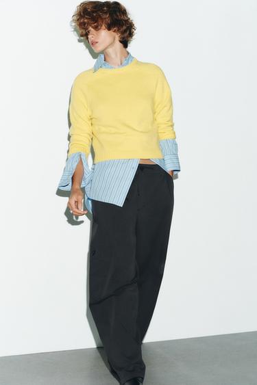BASIC KNIT SWEATER - Yellow by Zara - Image 0