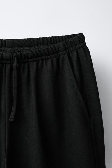PANTALON FLUIDE À JAMBES LARGES - Noir de Zara - Image 2