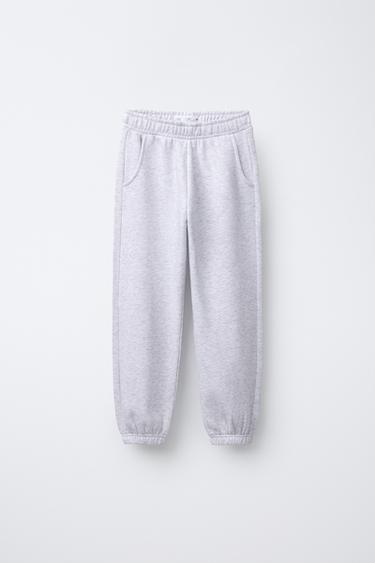 BASIC FLEECE JOGGING TROUSERS - Grey marl by Zara
