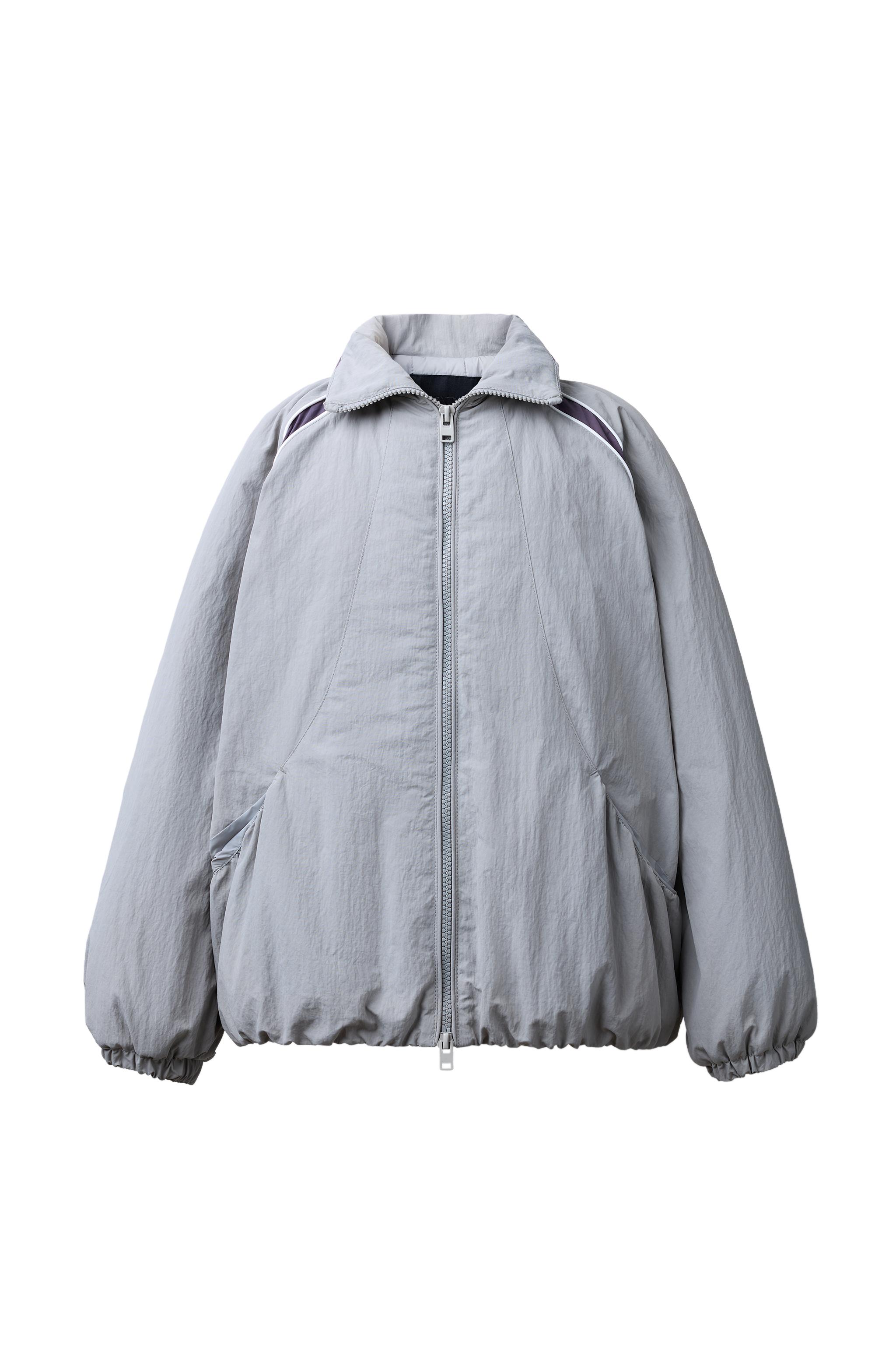 カラーブロックキルティングレインコート - グレー | ZARA Japan / 日本