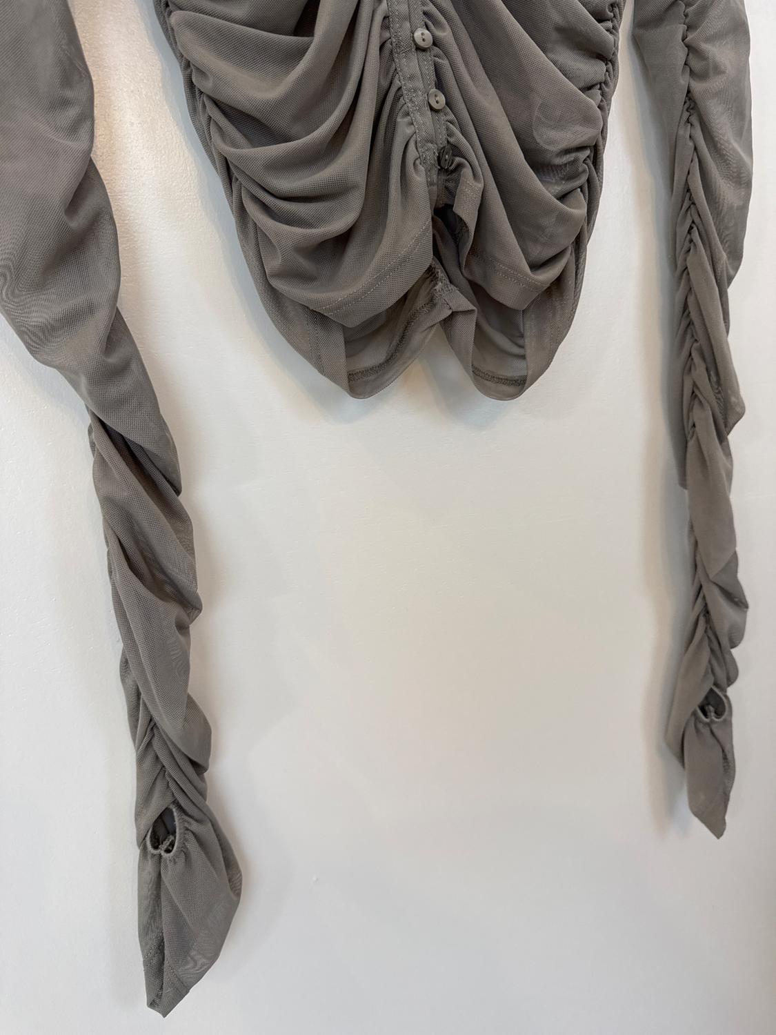 RUCHED TULLE TOP - Image 3