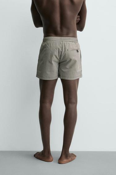 MAILLOT DE BAIN EN SEERSUCKER - Noir de Zara - Image 3