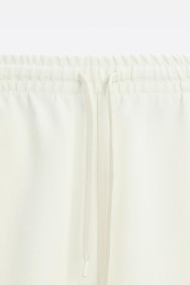 INTERLOCK TEXTURED BERMUDA SHORTS - Oyster-white by Zara - Image 7