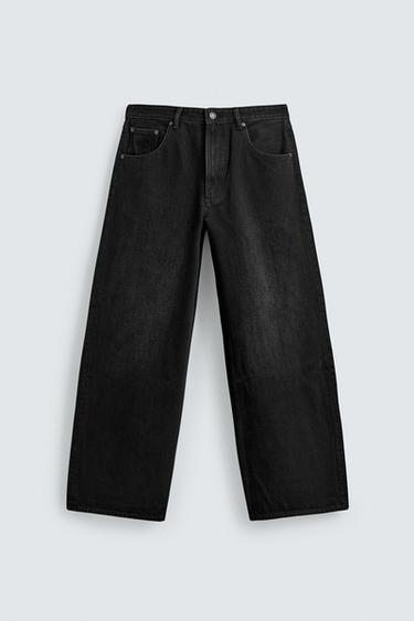 JEANS BAGGY FIT - Negro de Zara