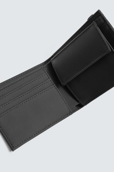 RUBBERISED WALLET - Black by Zara - Image 2