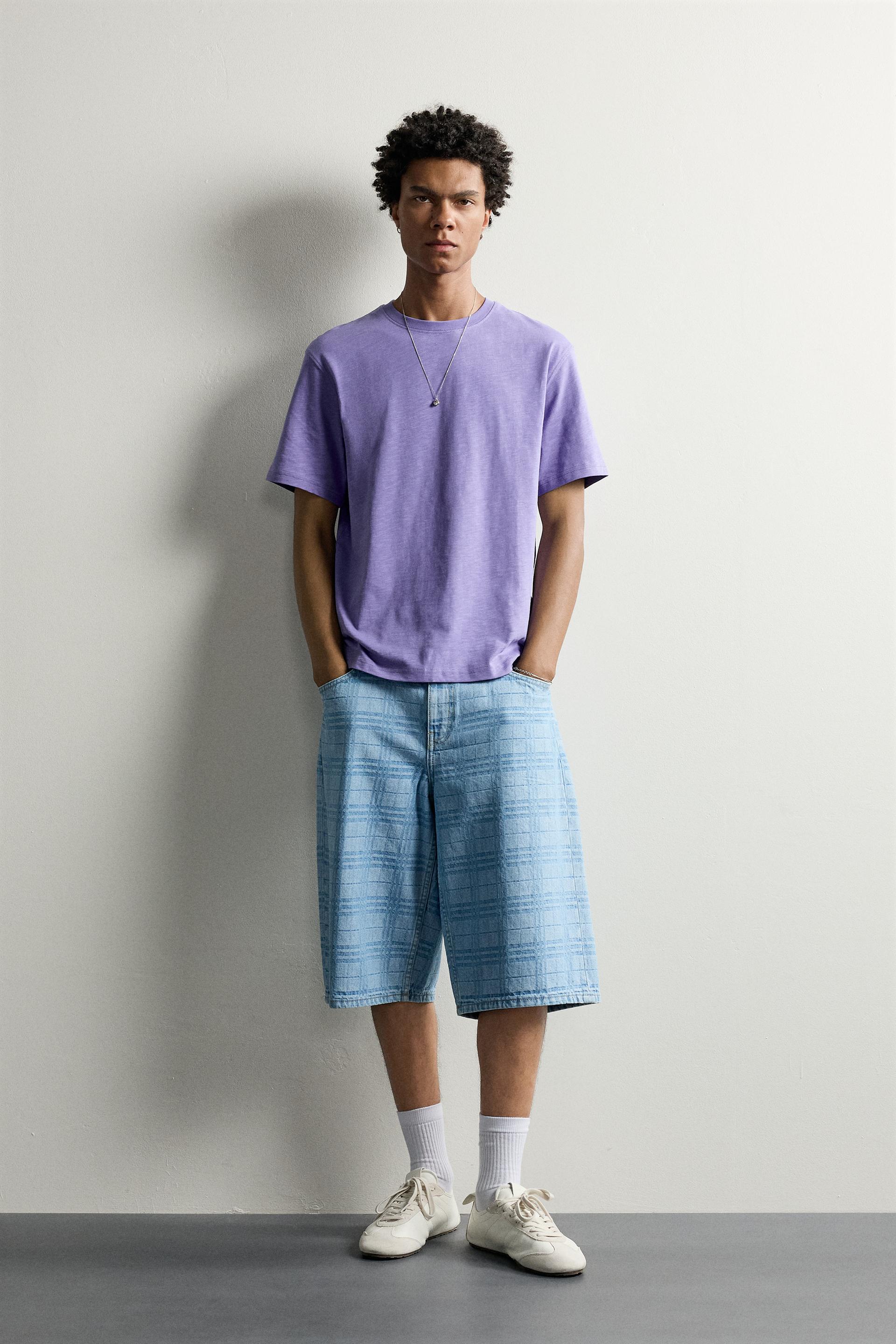Regular Fit Slub Knit Texture T-Shirt