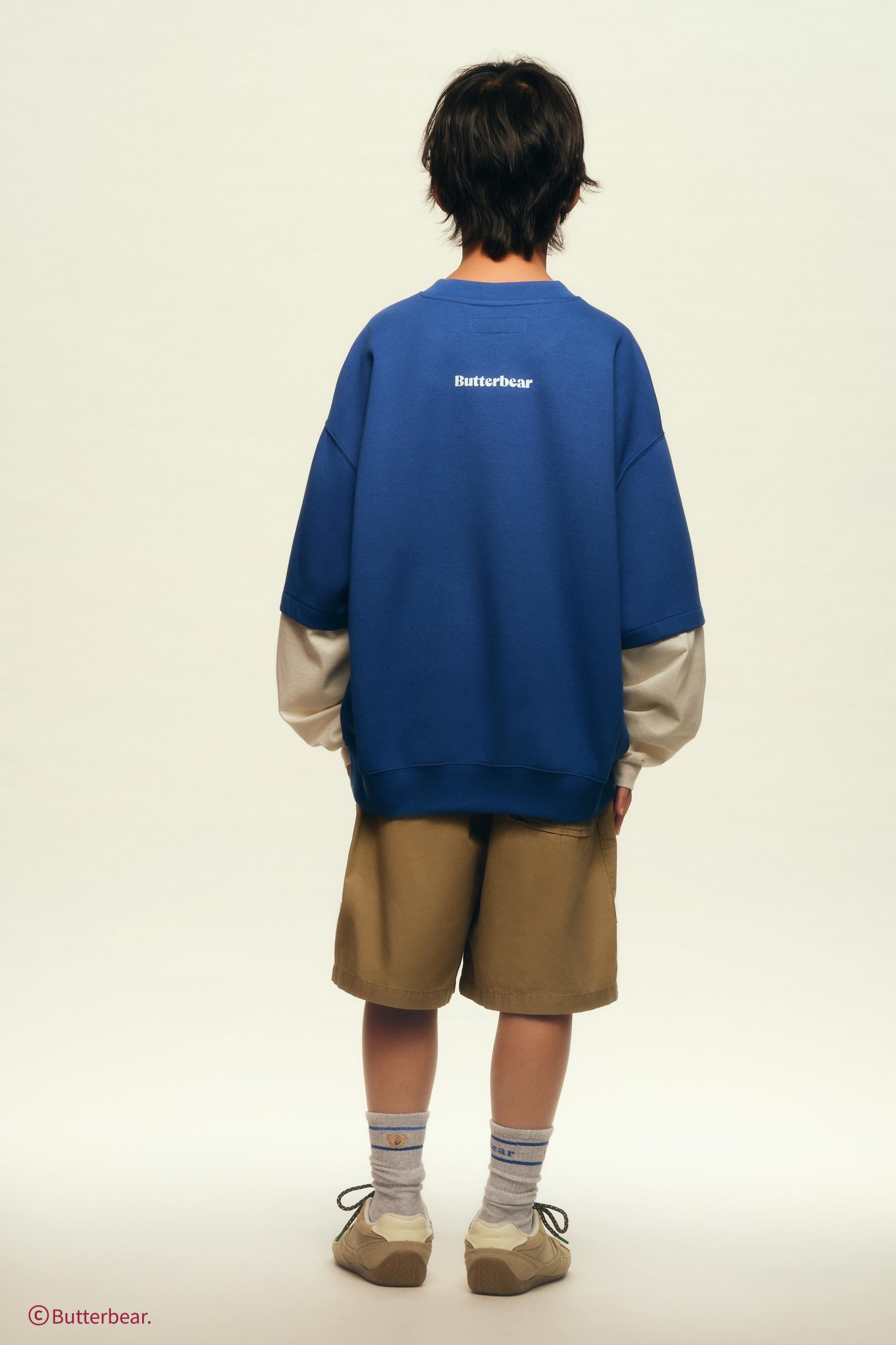 【専用】Butterbear BUTTERBEAR © ダブル長袖スウェットシャツ - ブルー | ZARA