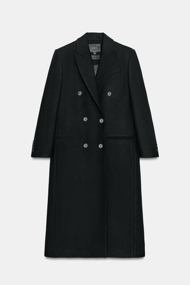 ABRIGO MEZCLA LANA ZW COLLECTION LIMITED EDITION - Negro de Zara - Imagen 0