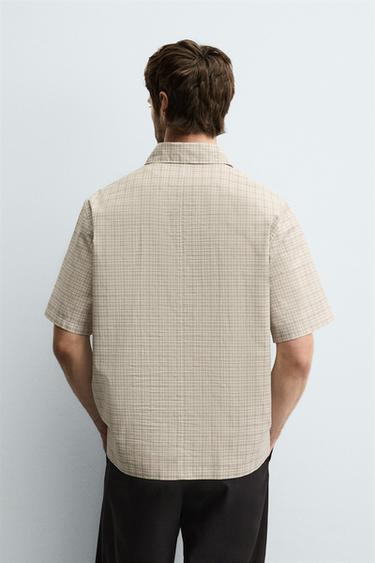 CHECK POLO SHIRT - Beige by Zara - Image 2