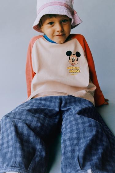 CAMISETA MANGA RANGLÁN MICKEY MOUSE © DISNEY - Naranja vivo de Zara