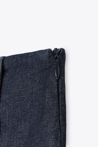 JUPE-CULOTTE CROISÉE BOUTONS - Bleu de Zara - Image 8
