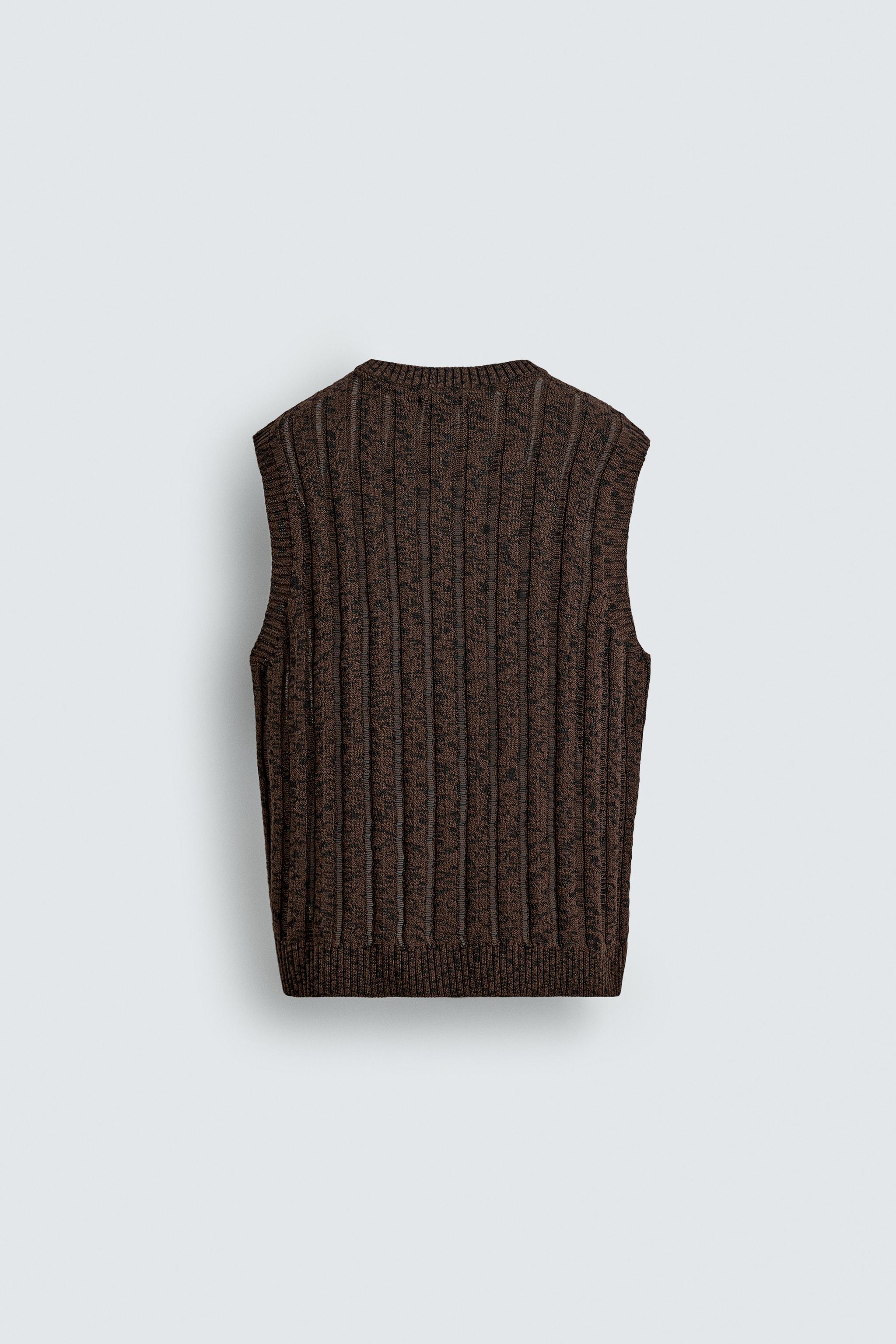 OPENWORK KNIT TANK TOP