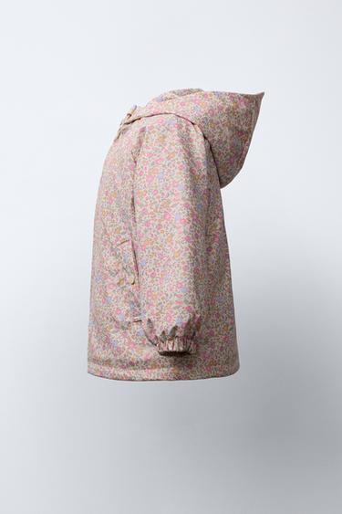 RUBBERISED WATER-RESISTANT PRINTED RAINCOAT - Light pink by Zara - Image 2