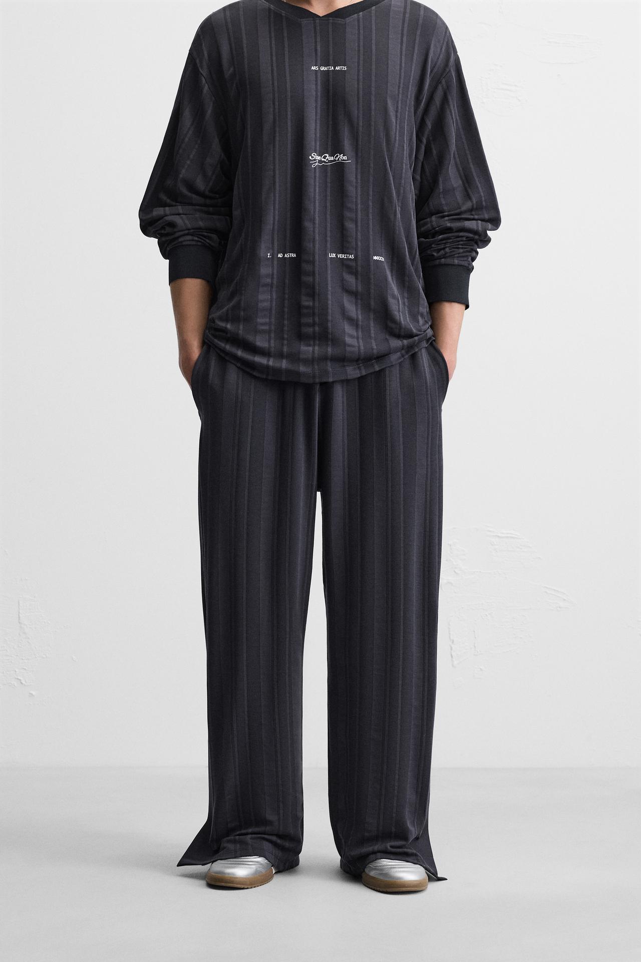 RETRO FOOTBALL JOGGING TROUSERS - Navy blue by Zara