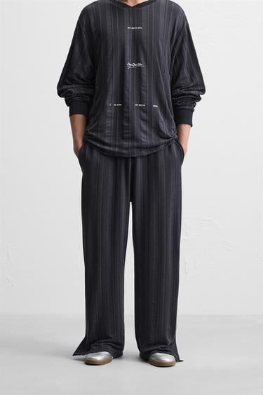 RETRO FOOTBALL JOGGERS - Navy blue by Zara