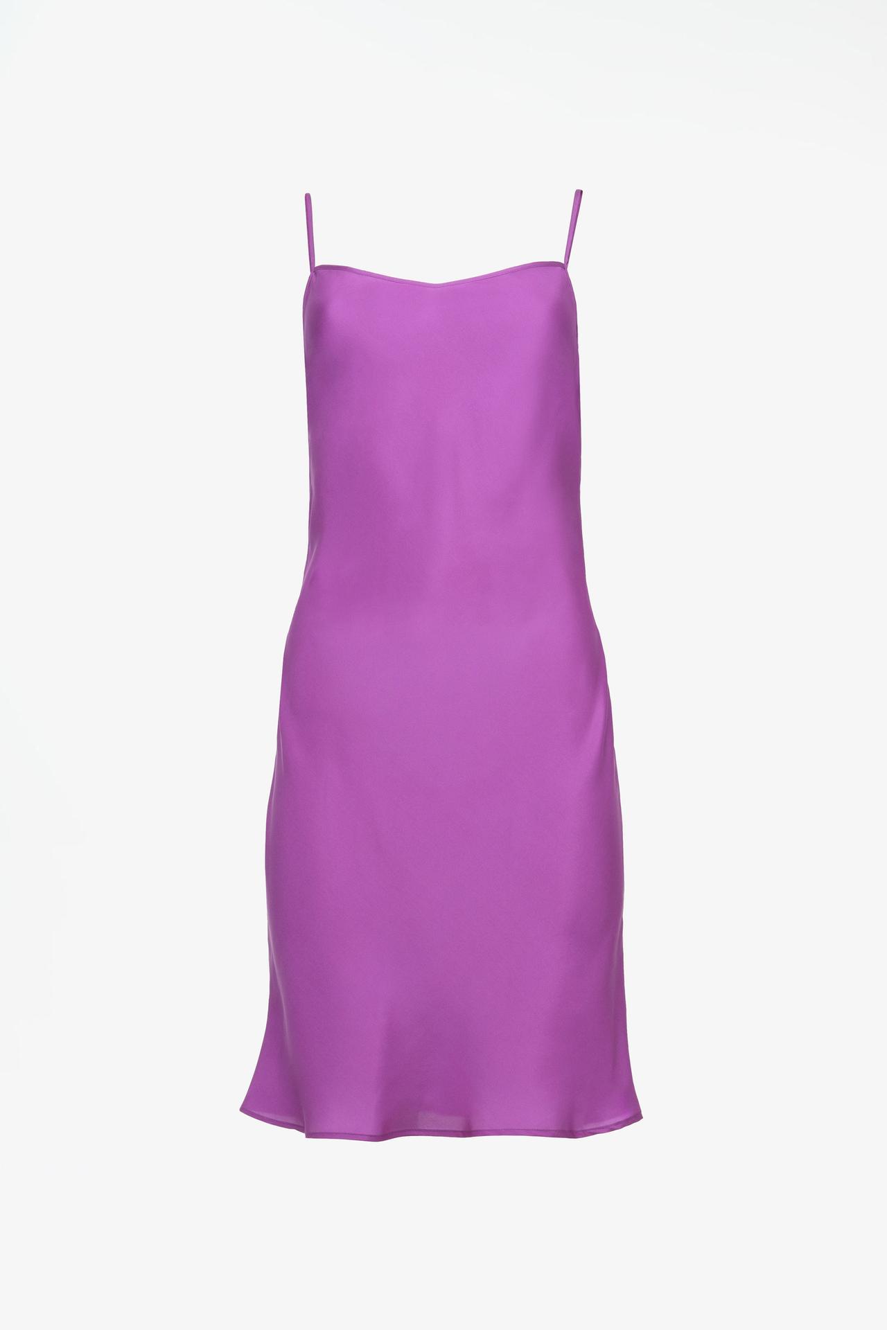 LIMITED EDITION 100% SILK SLIP DRESS — Purple