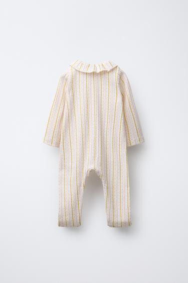 PYJAMA ENTIER PETITES FLEURS PIED CONVERTIBLE - Écru de Zara - Image 1