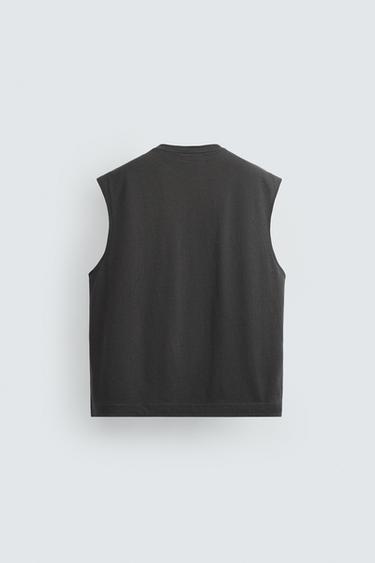 PRINTED & EMBROIDERED TANK TOP © OTIS KWAME KYE QUAICOE - Grey by Zara - Image 6