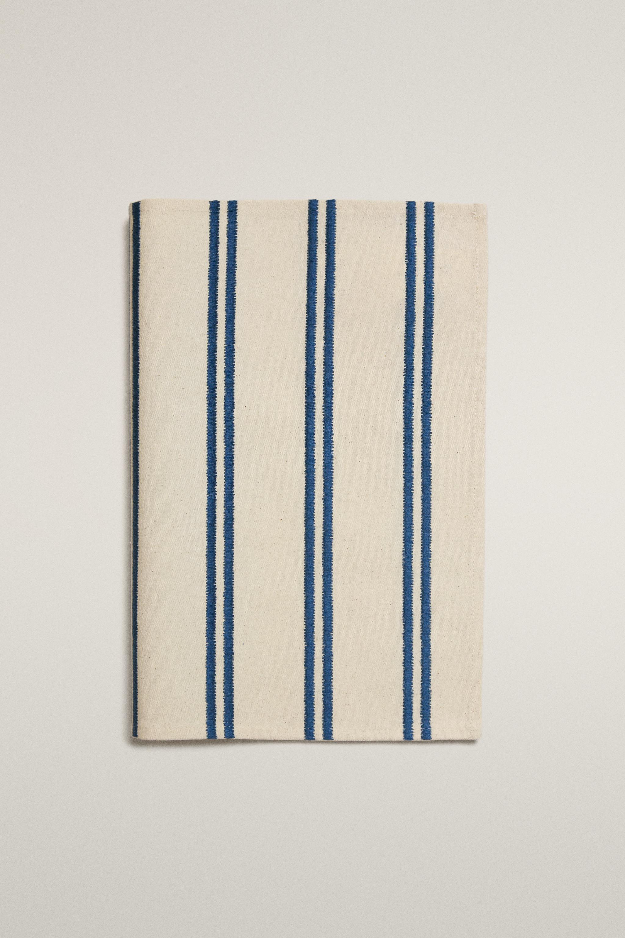 EMBROIDERED STRIPE PLACEMAT