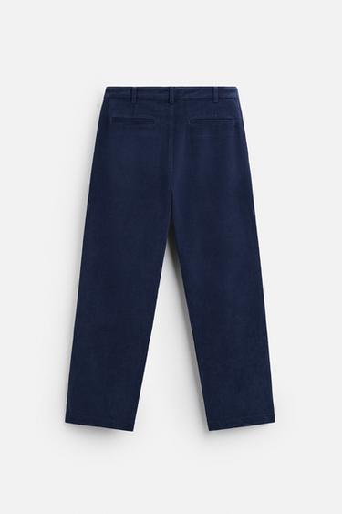 PANTALON REGULAR FIT LYOCELL - COTON - Bleu roi de Zara - Image 6